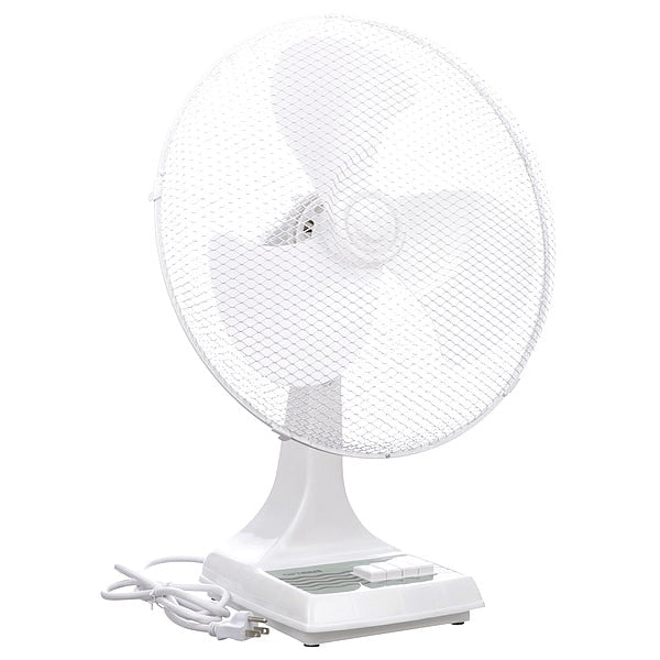 Table Fan, 3 Speeds, White