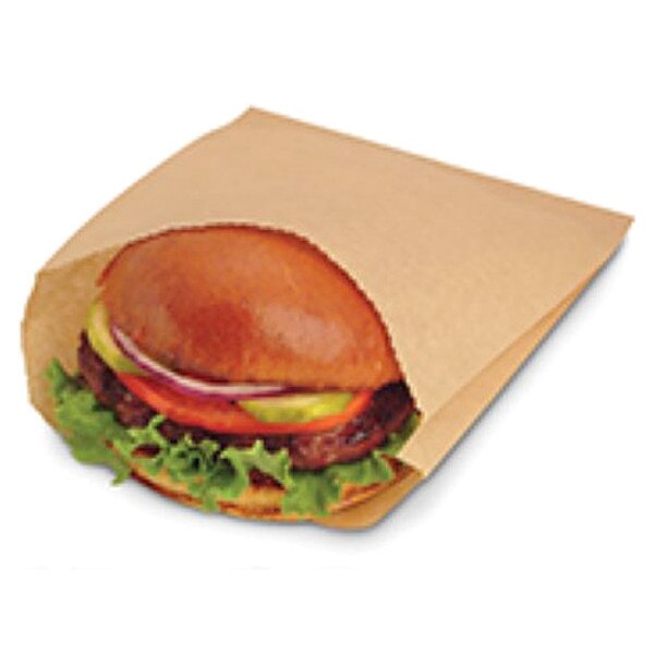 Sandwich Bag, Fold-Over, 8 in L, PK2000