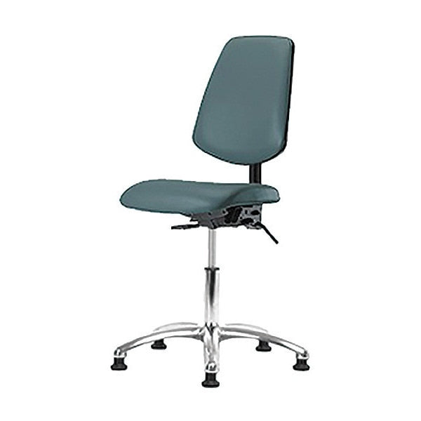 Vin Med Ben Chair w/ Med Bk Chr Gld Blu