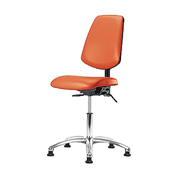 Vin Med Ben Chair w/ Med Bk Gld Orange, Frame Material: Cast Aluminum