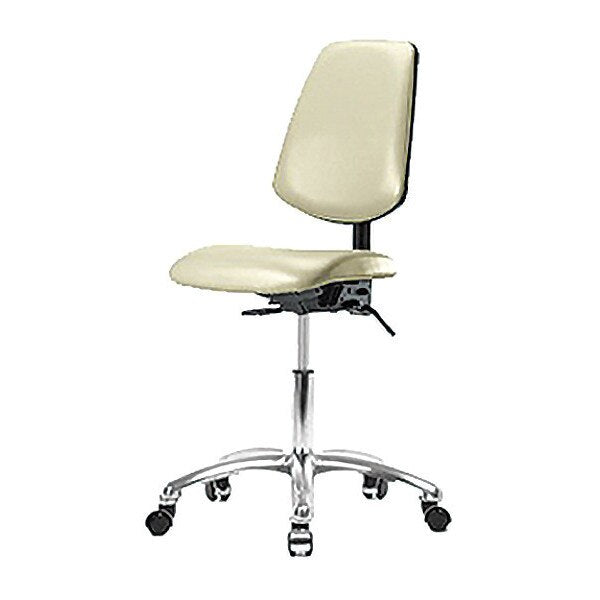 Vin Med Ben Chair w/ Med Bk Chr Cast Wht