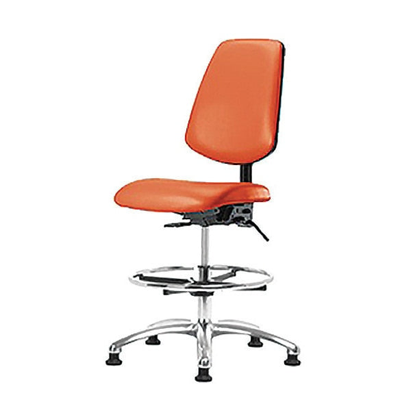 Vin Med Ben Chair w/ Med Bk Gld Orange, Weight Capacity: 300 lb.