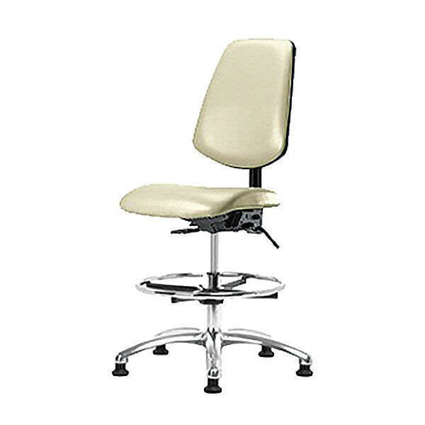 Vin Med Ben Chair w/ Med Bk CF Gld Wht