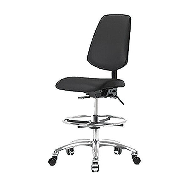 Vin Med Ben Chair w/ Med Bk CF Cast BLK