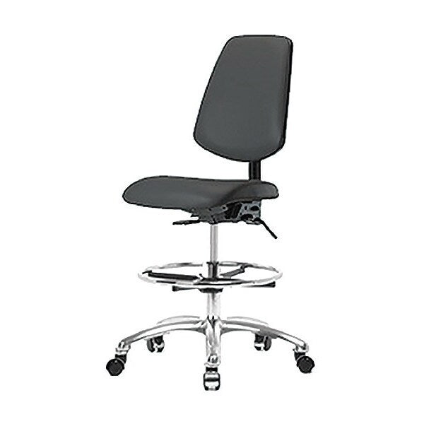 Vin Med Ben Chair w/ Med Bk CF Cast Gry