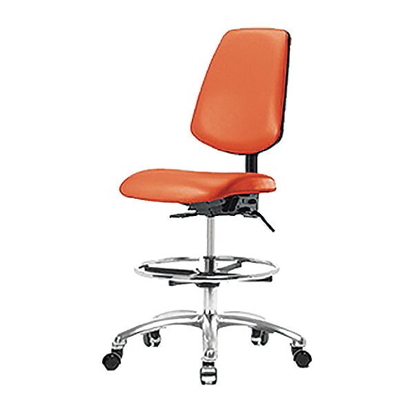 Vin Med Ben Chair w/ Med Bk Cast Orange