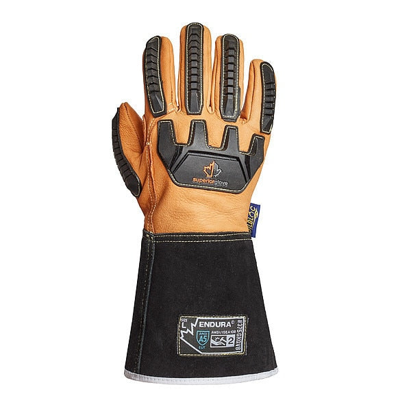Work Gloves, Drivers, S, Leather, PR