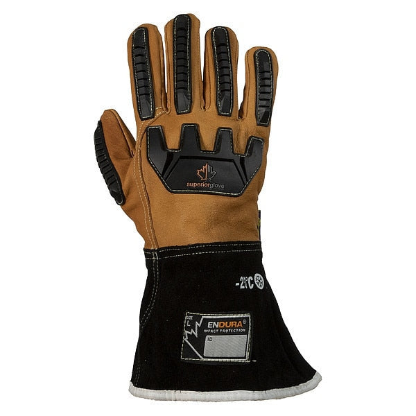 Cold Protection Impact-Resistant Drivers Gloves, Thinsulate Lining, S