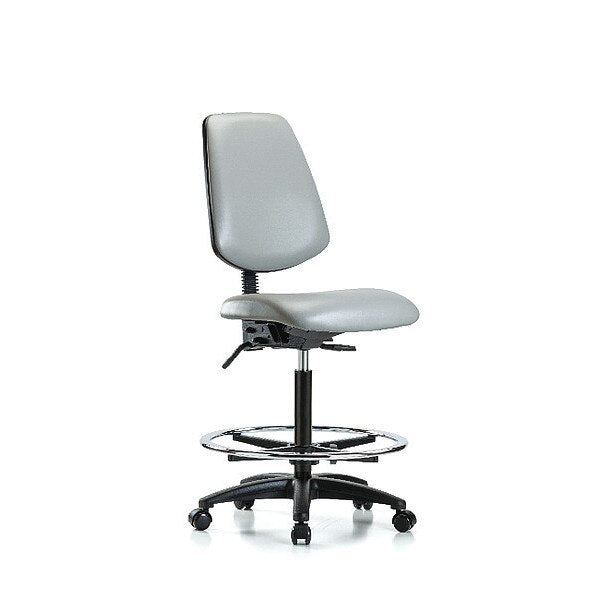 Vin Hi Bench Chair w/ Med Bk CF Cast Dov