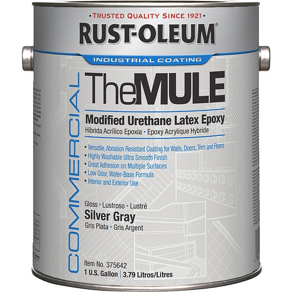 Epoxy Coating, Gloss, Water Base, Silver Gray