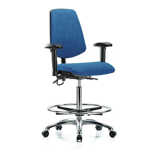 ESD Fab Hi Ben Chair w/ Med Bk CF EC BLU