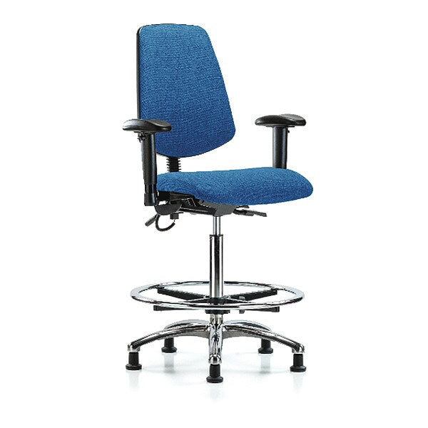 ESD Fab Hi Ben Chair w/ Med Bk CF EG BLU