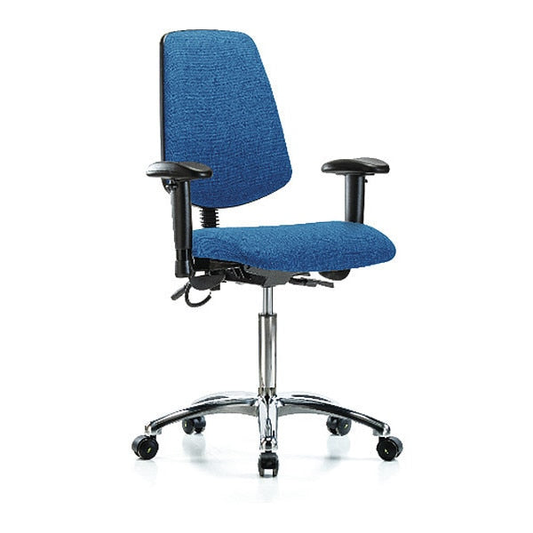 ESD Fab Med Ben Chair w/ Med Bk EC BLU
