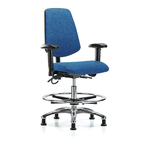 ESD Fab Med Ben Chair w/ Med Bk EG BLU