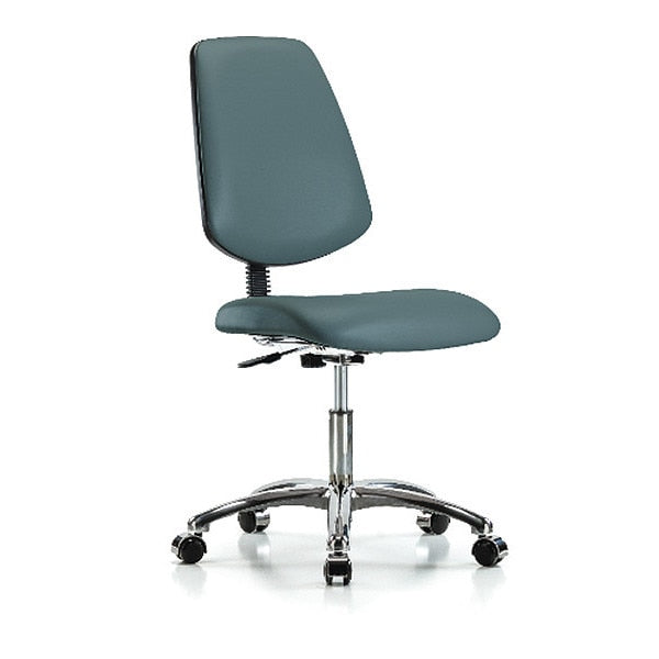 Vin Desk Chair w/ Med Bk Cast Blu CL10