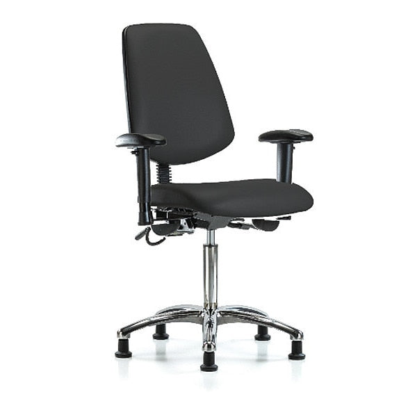 ESD Vin Med Ben Chair w/ Med Bk EG BLK