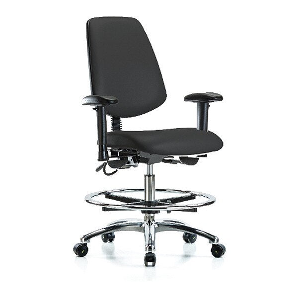 ESD Vin Med Ben Chair w/ Med Bk EC BLK