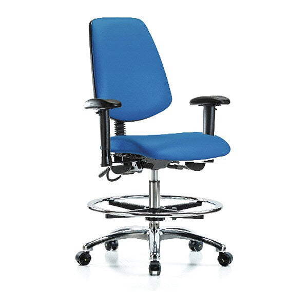 ESD Vin Med Ben Chair w/ Med Bk EC BLU