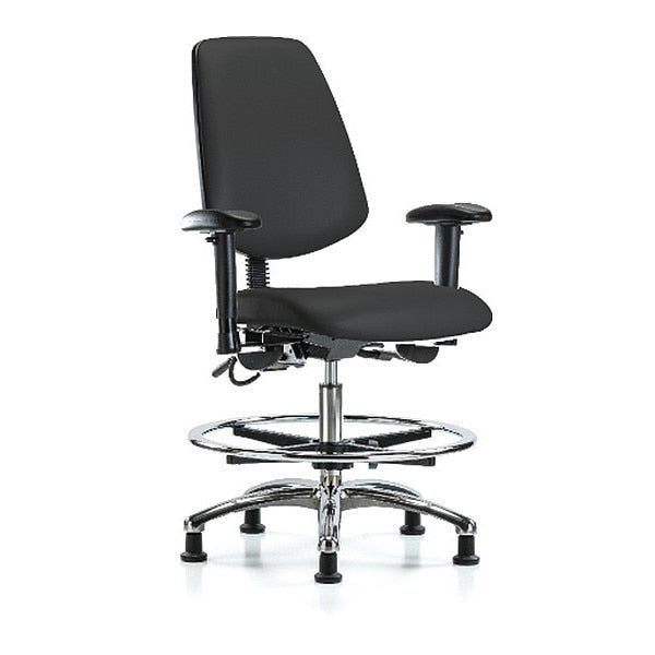 ESD Vin Med Ben Chair w/ Med Bk EG BLK