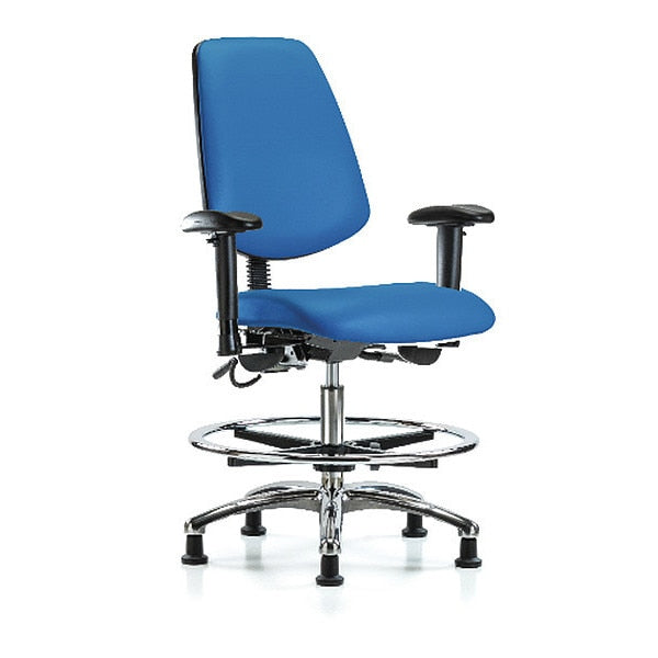 ESD Vin Med Ben Chair w/ Med Bk EG BLU