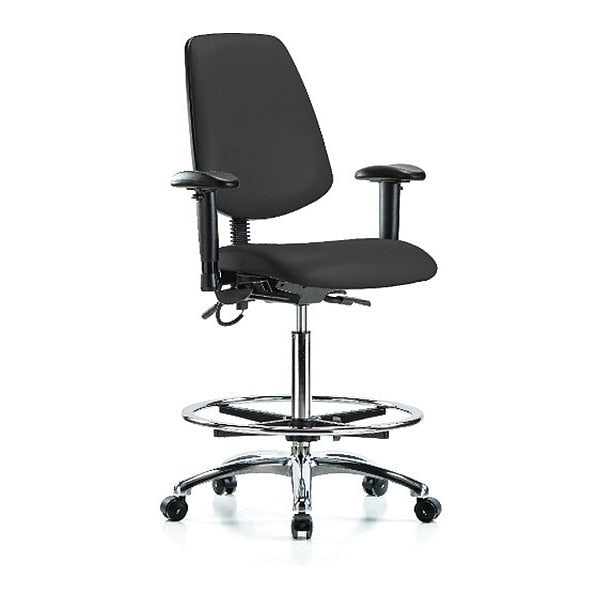 ESD Vin Hi Ben Chair w/ Med Bk CF EC BLK