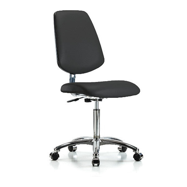 Vin Med Ben Chair w/ Med Bk BLK CL10