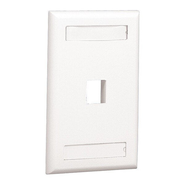 Nk, 1pt, Sg, Flush Mnt Faceplate, L, Wh