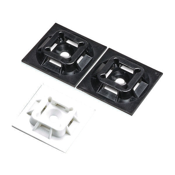 Cable Tie, Mnt, Hitmp, .75x.75in, Wh, PK500
