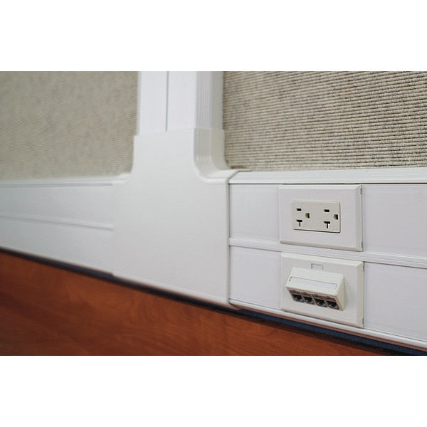 Surface Raceway, T-70 Power Rated Cover, Off White, 2.76