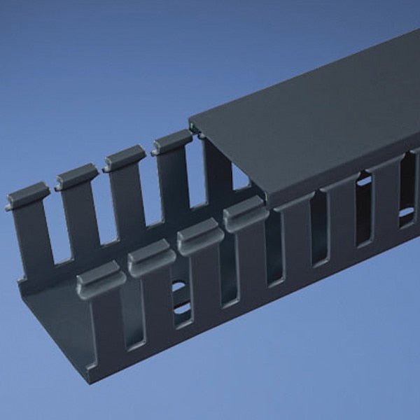 Base Wiring Duct, Type G, Wide Slot, Black, 3