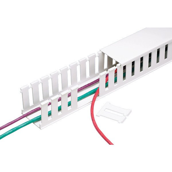 Wide Slot Duct, Type NE, Halogen-Free, White, 