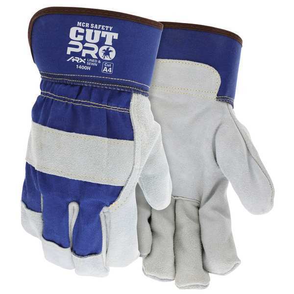 Glove, Cut Resistant Leather Palm, XL, PK12