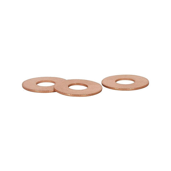 Sealing Washer, Copper, Plain Finish, 25 PK