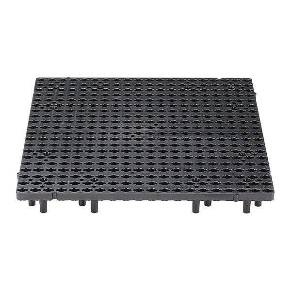 Grid Tile, 1 ft.x1 ft., Bl, 8 Per Pk