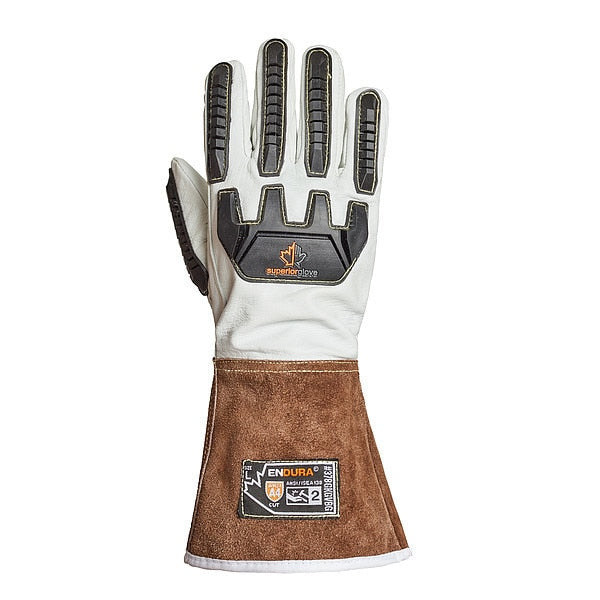 Work Gloves, Drivers, M, Leather, PR