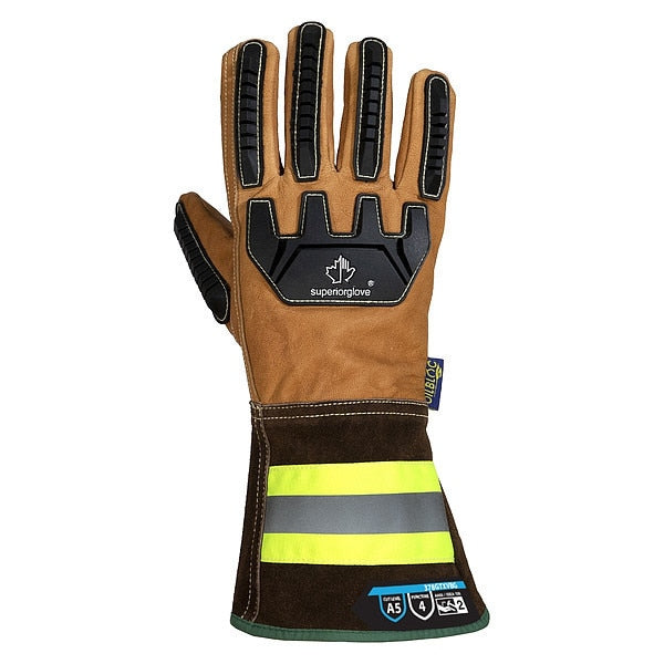 Leather Gloves, Tan Back, 3XL, PR