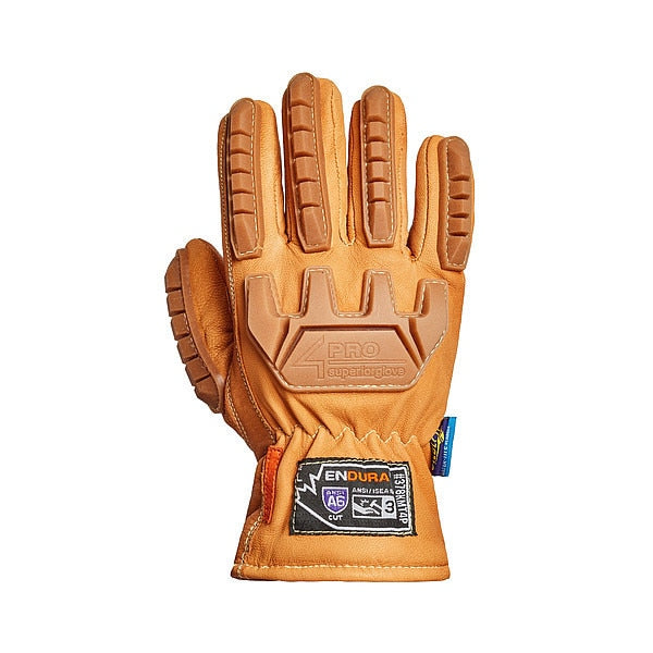 Work Gloves, Drivers, L, Leather, PR