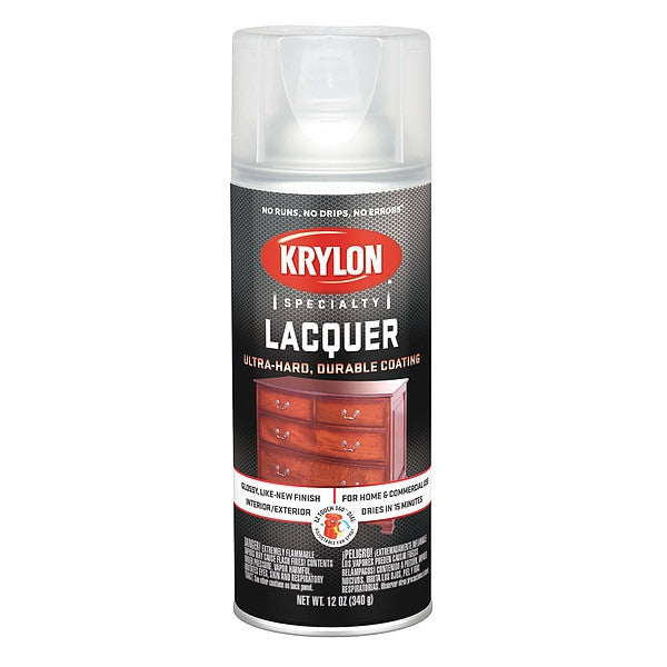 Spray Paint, Clear, Gloss, 12 oz