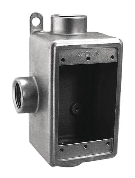 Weatherproof Box, 3Inlet, 3/4
