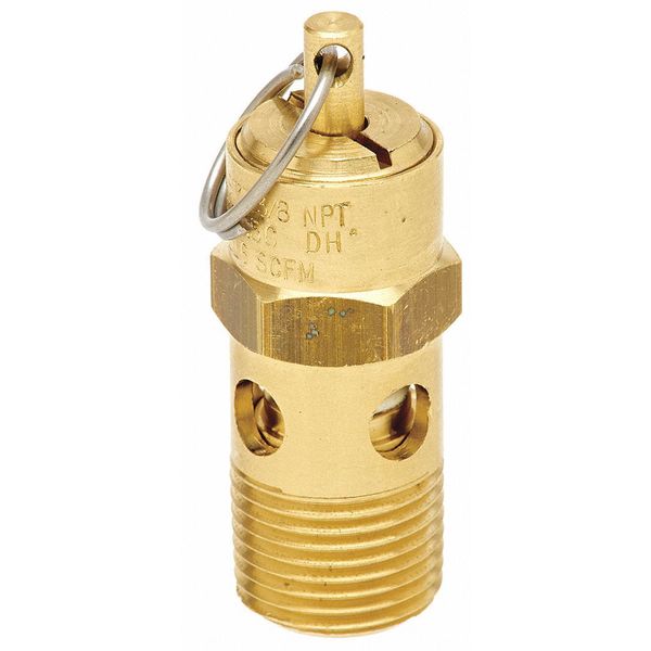 Air Safety Valve, 3/8 In Inlet, 25 psi