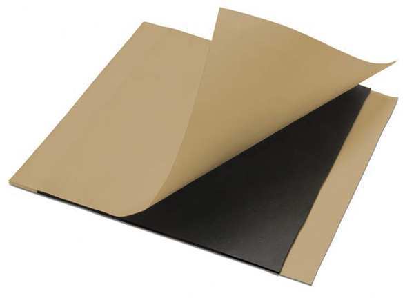 Adhesive Pad, Black, 4X4, PK100