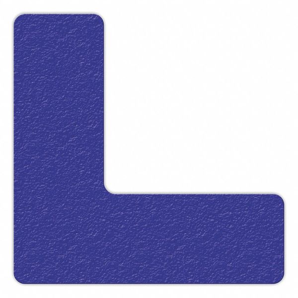 FloorMarkingTape, L, Blue, 6inLx6inW, PK25