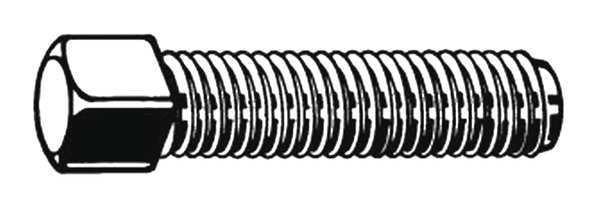 Square Head Bolt, Steel, Class 8.8, Black Oxide, M12-1.75 Thread Size, 80 mm Lg, 25 PK