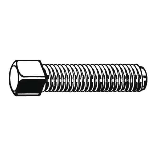 Square Head Bolt, Steel, Class 8.8, Black Oxide, M10-1.50 Thread Size, 60 mm Lg, 50 PK