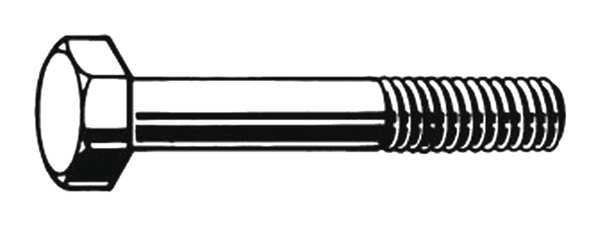 Class 10.9, M16-2.00 Structural Bolt, Plain Steel, 60 mm L, 50 PK
