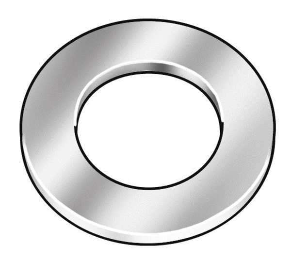 Flat Washer, Fits Bolt Size M16 , Steel Hot Dipped Galvanized Finish, 200 PK
