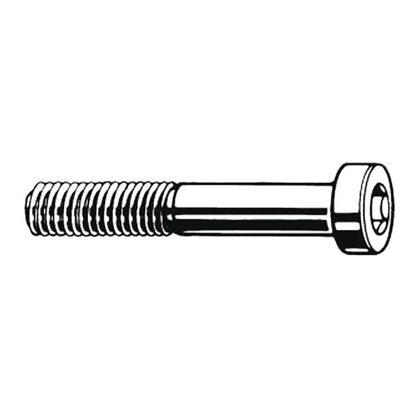 M10-1.50 Socket Head Cap Screw, Zinc Plated Steel, 60 mm Length, 50 PK
