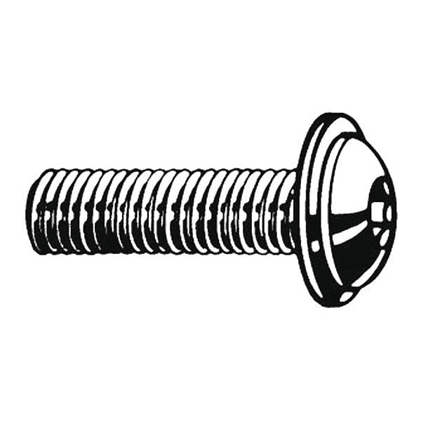 M8-1.25 Socket Head Cap Screw, Zinc Plated Steel, 10 mm Length, 100 PK
