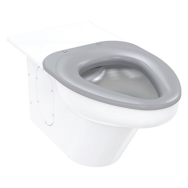 Ligature Resistant Toilet, 1.6/1.28 gpf, Wall Mount, Elongated, White
