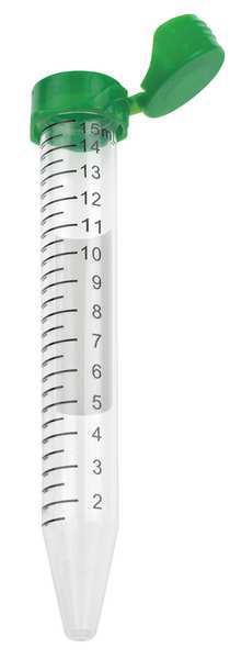 Centrifuge Tube, 15mL, Flip-Top, Bag, PK500